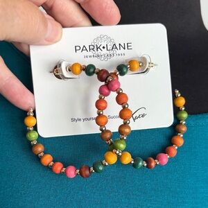Park Lane Multicolor Beaded Hoop Earrings